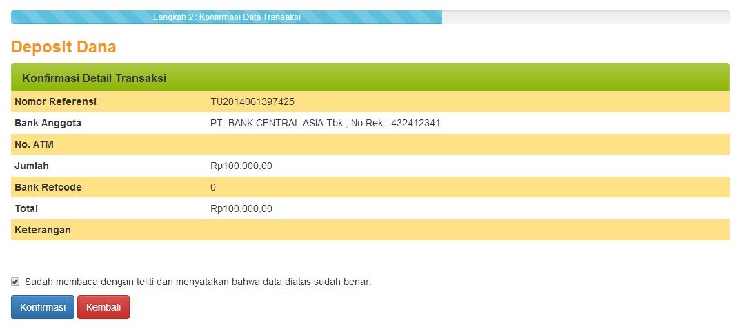 konfirmasi deposit